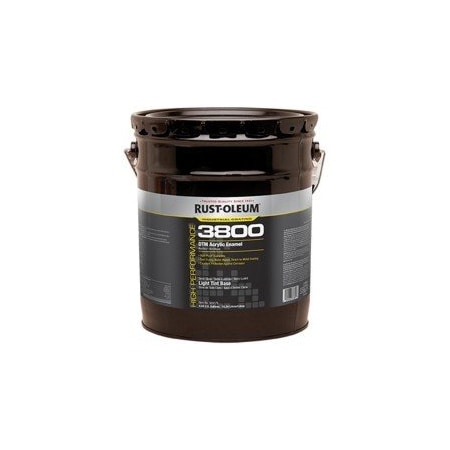 Rust-Oleum Coating, 3800, 5 gal, Deep Tint Base, Gloss, Acrylic Enamel 316519